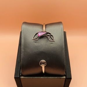 .925 Silver PARIS 1901 Cuff Bracelet & Dangle Earring Set